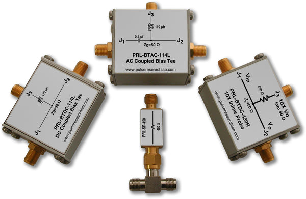 PRL-BTDC-450R, 10X In-line Probe, SMA I/Os, 450 Ohm Pickoff Resistor