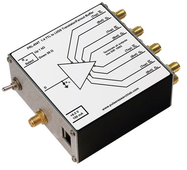 PRL-454T, 1:4 TTL to LVDS Translator and Fanout Buffer