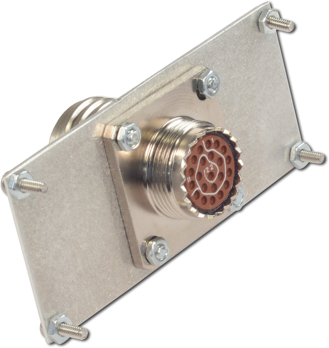 End plate, with D38999/20FC35SN Receptacle