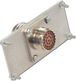 End plate, with D38999/20FC35SN Receptacle