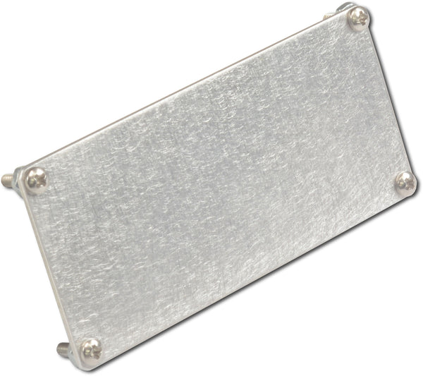 Filler plate, blank, with mounting hardware, 1 each