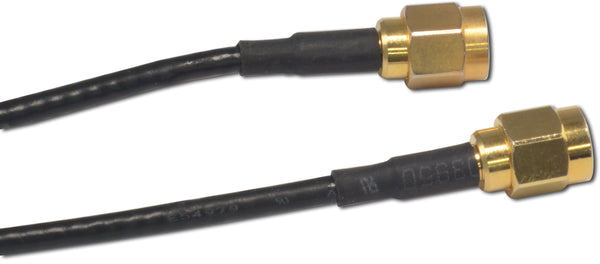 Cable, RG-174 50 Ohm coaxial with SMA plugs, Length in ft.