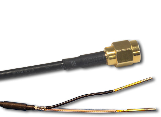 Cable Assembly, RG-174 50 Ω Coax with SMA plugs and M39029/56-348 Sockets, Length in ft.