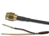 Dual Cable Assembly, 2 x RG-174 50 Ω Coax with SMA plugs and M39029/58-360 Pins, Length in ft.