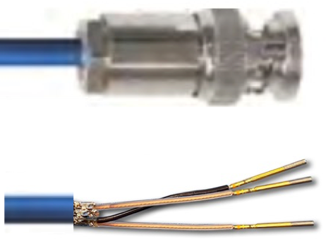 Triax Cable Assembly, TRB/Triax Plug and M39029/56-348 sockets, Length in ft.