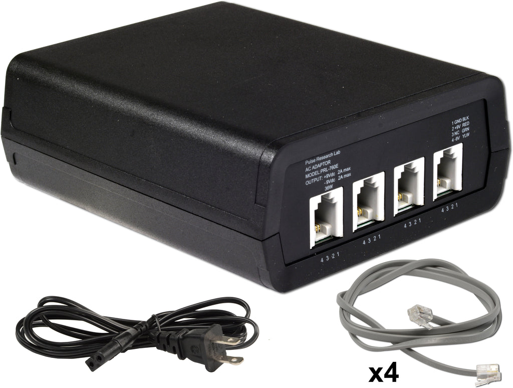 PRL760E120/220, ±9.0 V/1.8 A, AutoSwitching AC adapter w/AC power c