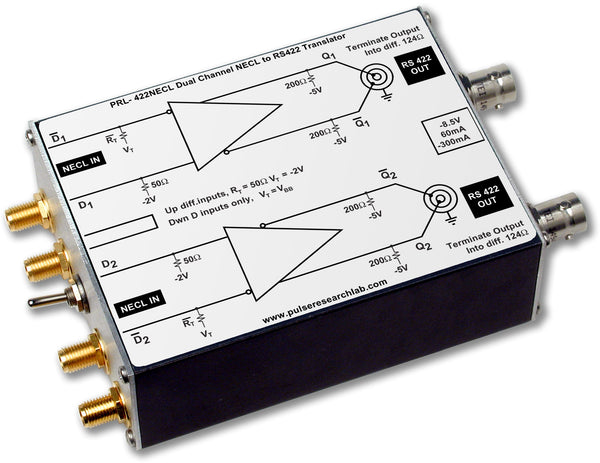 PRL-422NECL-OEM, 2 Ch. Translator, NECL to RS422, No Power Supply