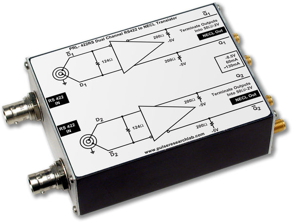 PRL-422RS-OEM, 2 Ch. Translator, RS422 to NECL, No Power Supply