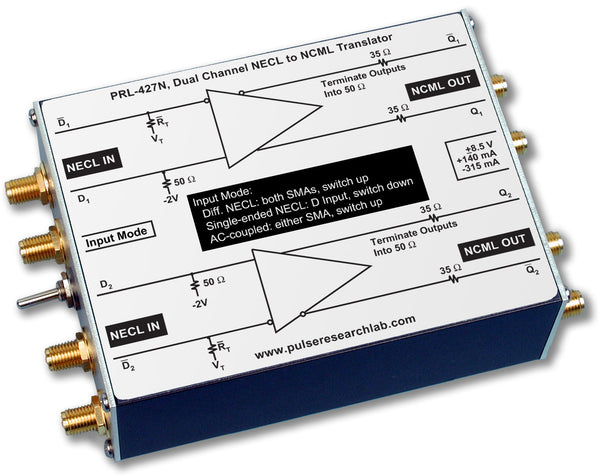 PRL-427N-OEM, 2 Ch. NECL to NCML Level Translator, No Power Supply