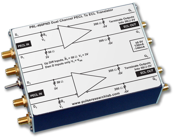 PRL-460PND-OEM, 2 Ch. Translator, PECL to NECL, No Power Supply