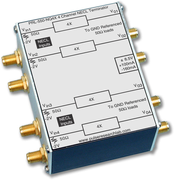 PRL-550NQ4X-OEM, 4 Channel NECL Terminator, No Power Supply