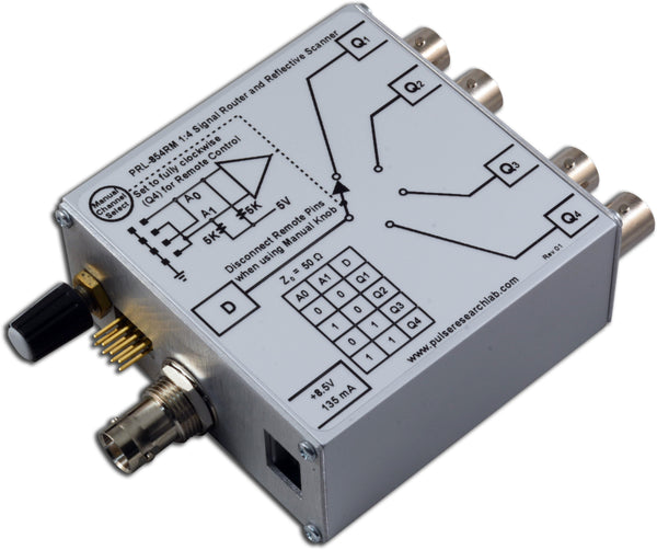 1 x 4 RF Switch/Scanner, Manual/Remote Control